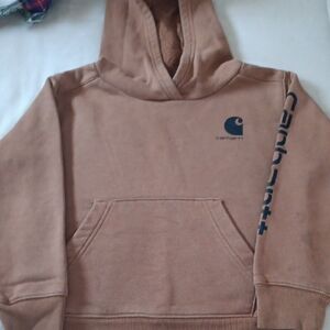 Carhartt Tan Hoodie with Black Logo